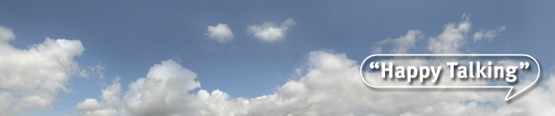 Happy Talking - smiling clouds